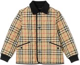 Thumbnail for your product : Burberry Children Vintage check corduroy-trimmed jacket