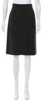 Thumbnail for your product : Akris Punto Wool Knee-Length Skirt
