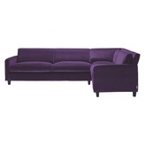 Thumbnail for your product : CHESTER Purple velvet left-arm corner sofa
