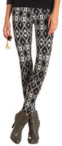 Thumbnail for your product : Charlotte Russe Cotton Tribal Printed Leggings