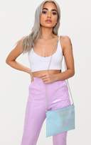 Thumbnail for your product : PrettyLittleThing Multi Iridescent Basic Clutch Bag