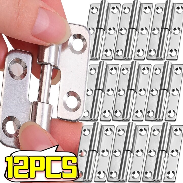 Stainless Steel Hinges Universal Drawer Cabinet Fitting Hinge Door Connector Detachable Cupboar Slip Joint Furniture Hardware