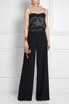 Thumbnail for your product : Lanvin Lace-trimmed silk-satin camisole