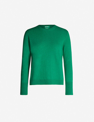 Benetton Crewneck wool and cashmere-blend jumper