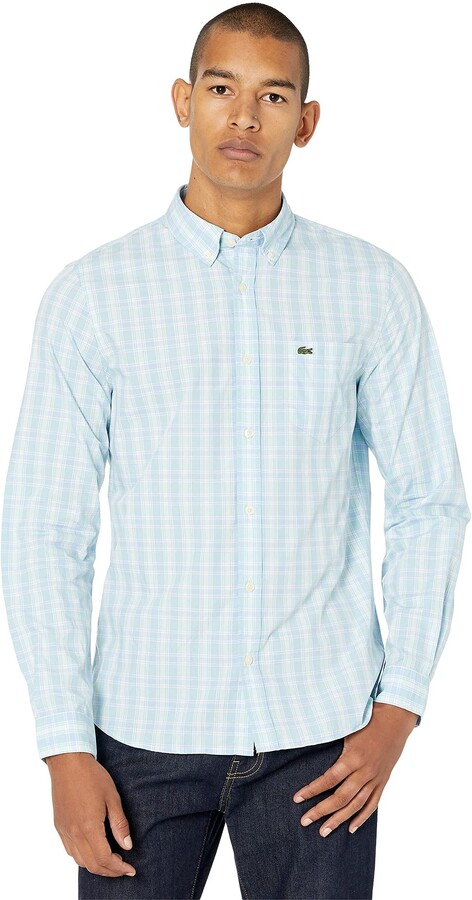 lacoste long sleeve button down