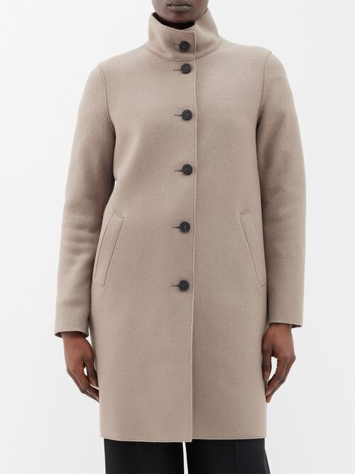 Stand Collar Wool Coat | ShopStyle