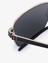 Thumbnail for your product : Saint Laurent black M55 square frame sunglasses