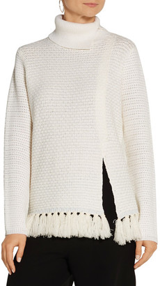 Proenza Schouler Tasseled Wool-Blend Turtleneck Sweater
