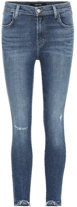J Brand Alana cropped high-rise skinny jeans