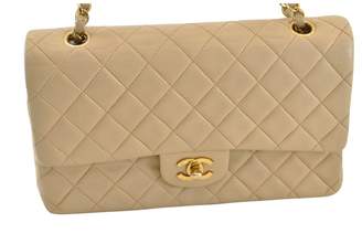 Chanel Vintage Timeless/Classique Beige Leather Handbag