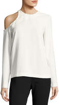 Thumbnail for your product : IRO Bherock Cold-Shoulder Long-Sleeve Crepe Top
