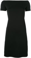 Helmut Lang - boat neck fitted dress - women - Polyamide/Spandex/Elasthanne - L
