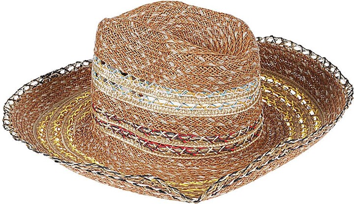 Exquisite J Women's Raffia Fedora Hat