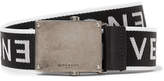 Thumbnail for your product : Givenchy 3.5cm Leather-Trimmed Logo-Jacquard Webbing Belt