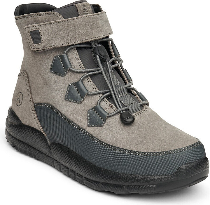 Women's Anodyne No. 89 Trail Hiker US 6 Gray Black Round Toe Ankle Boots ZPO3085