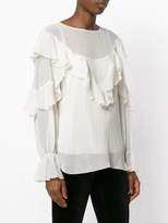 Thumbnail for your product : See by Chloe ruffle bell sleeved blouse