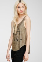 Thumbnail for your product : Forever 21 Paris Metallic Tank Top