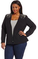 Thumbnail for your product : Calvin Klein Women's Plus-Size Bejeweled Jacket