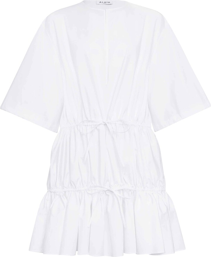 Alaia Cotton Poplin Mini Dress