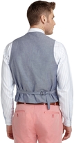 Thumbnail for your product : Brooks Brothers Linen Tartan Vest