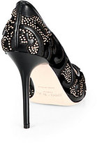 Thumbnail for your product : Jimmy Choo Abel Studded Leather Point Toe Pumps