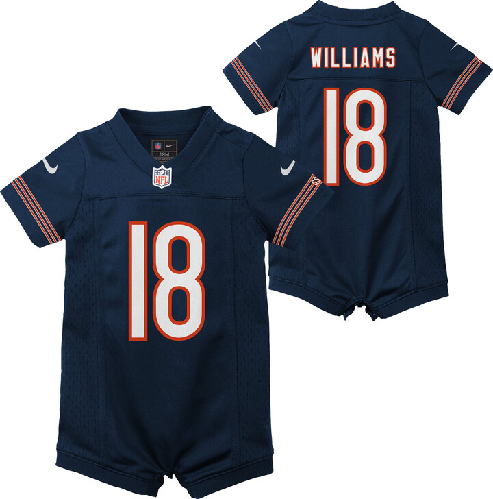 Newborn & Infant Nike Caleb Williams Navy Chicago Bears Game Romper Jersey