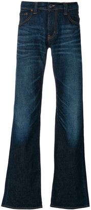 Armani Jeans distressed bootcut jeans