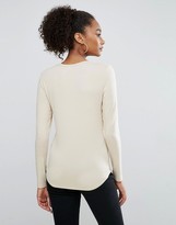 Thumbnail for your product : ASOS T-Shirt With Long Sleeve and Scoop Neck
