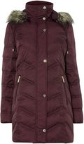 Thumbnail for your product : Kenneth Cole Long padded coat with fur hood