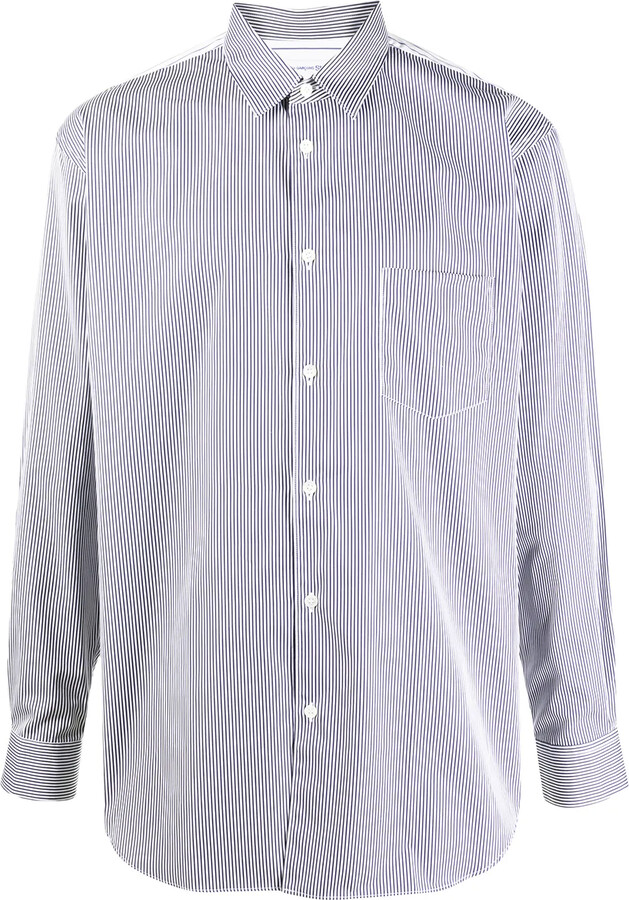 Comme des Garcons Contrast Striped Pocket Shirt