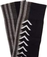 Thumbnail for your product : Burberry Graphic Intarsia Cotton Blend Socks - Womens - Navy Multi