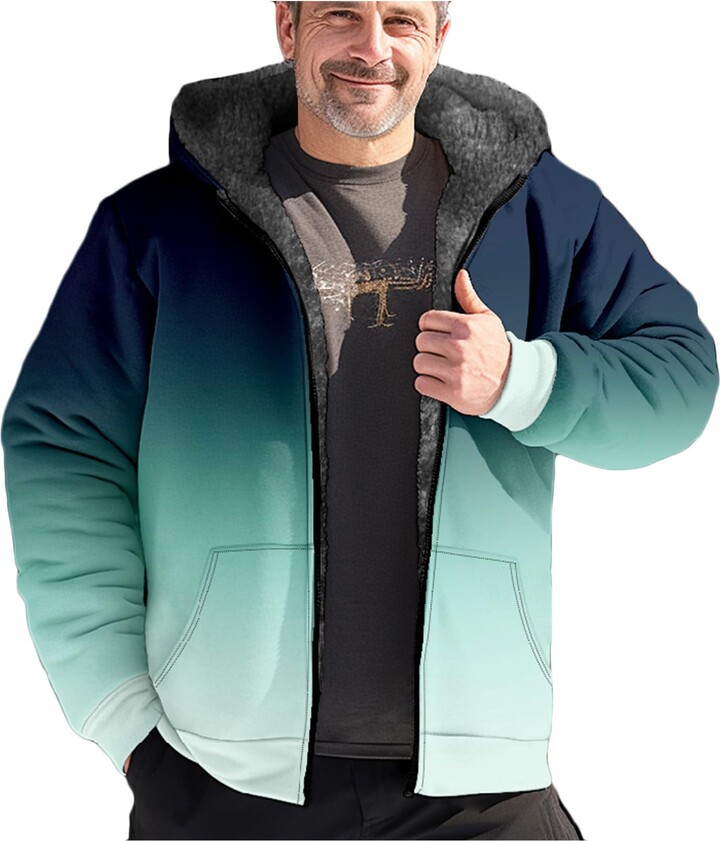 Mens Green Jacket With Fur Lined Hood | ShopStyle