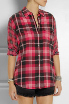 Thumbnail for your product : Equipment Signature plaid-print washed-silk shirt