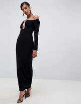 Thumbnail for your product : Bardot Asos Design ASOS DESIGN U bar maxi dress-Black