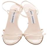 Thumbnail for your product : Manolo Blahnik Patent Leather Slingback Sandals