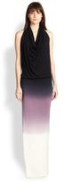 Thumbnail for your product : Young Fabulous & Broke Benette Draped Ombré Stretch Jersey Maxi Dress