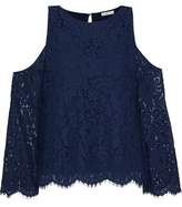 Thumbnail for your product : Joie Abay Cold-Shoulder Corded Lace Blouse