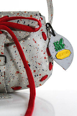 Carmina Campus Vibram Gray Speckled Recycled Small Crossbody Handbag SS16