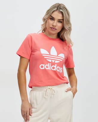 adidas trefoil t shirt orange