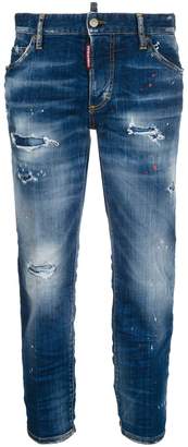 DSQUARED2 Boyfriend cropped jeans