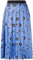 Thumbnail for your product : VVB Record Polka Dot pleated skirt