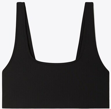 Tory Sport Tory Burch Sculpt Compression Scoop-back Bra in Black Womens Clothing Lingerie Bras 