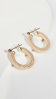 Thumbnail for your product : Luv Aj Pave Imitation Pearl Baby Amalfi Hoops