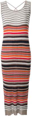 Loveless striped long knit dress