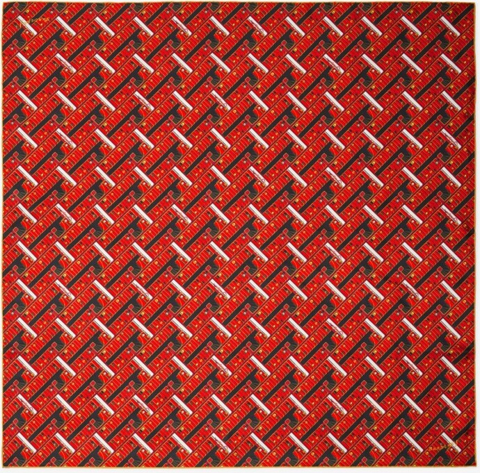 Burberry Bus Silk Scarf ShopStyle Scarves