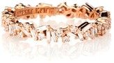 Thumbnail for your product : Suzanne Kalan Fireworks 18kt rose gold ring with diamonds