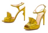 Thumbnail for your product : Jerome C. Rousseau Lio Metallic Heeled Sandals