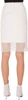 Thumbnail for your product : Akris Punto Circle-Lace Pencil Knee-Length Skirt