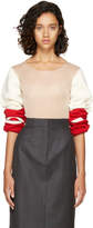 Calvin Klein 205W39NYC - Pull beige et rouge Stocking
