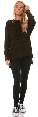 Volcom New Women's Yarn Moji Sweater Long Sleeve Viscose Elastane Black